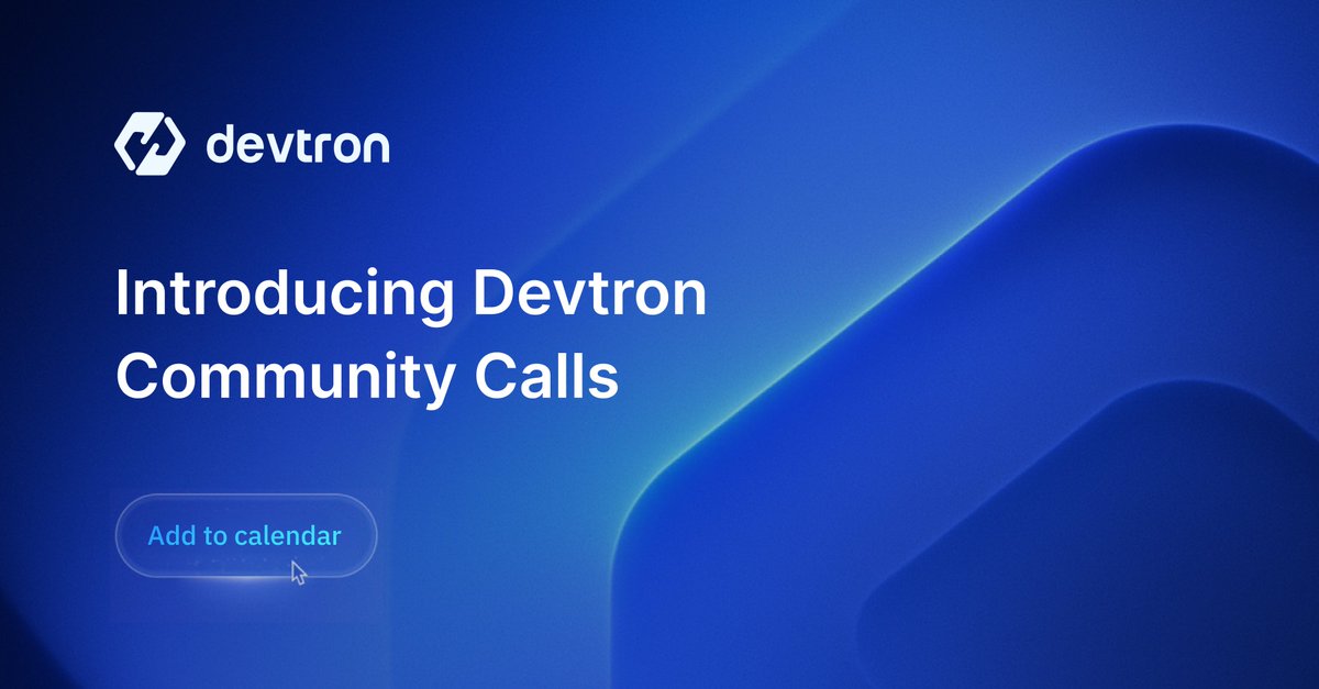 Want to get involved in rapidly growing open source projects? 💻 

Devtron is starting it's bi-weekly community calls, where we will be talking everything from feature development, roadmaps and incorporate feedbacks 🥳

Add to calendar👉 calendar.app.google/H2Gn18xfMLegwW…
