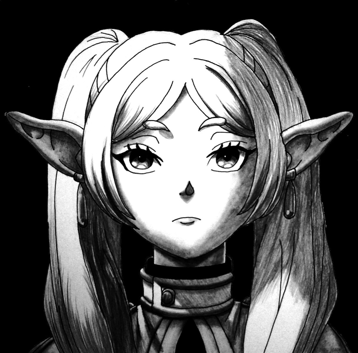Blue64seven's tweet photo. #Frieren
#フリーレン
#frierenbeyondendsjourney 
#frierenfanart https://t.co/acPUlO0xYs
