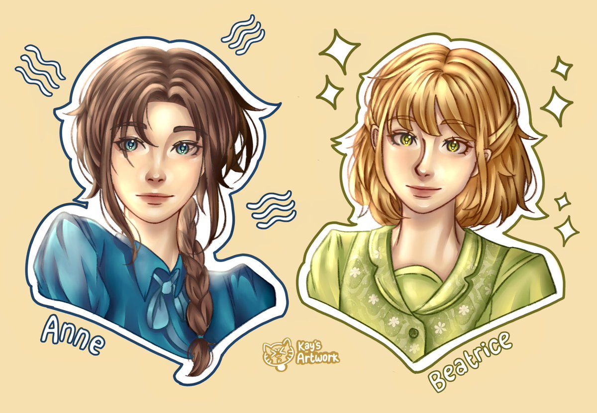 [ the anderson sisters ] (2/2)

meet the younger anderson sisters!! anne, a lover of books and all things logical (except math) which she avoids like the plague.

and beatrice, a true ray of sunshine. with a smile that lights up every room. she somehow knows everyone in london?!