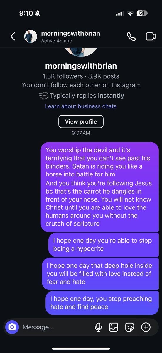 poolparty666's tweet photo. My new thing is talking to hateful religious creators like a youth pastor who suspects a 12 year old they know is gay https://t.co/kdHmq0tgUT