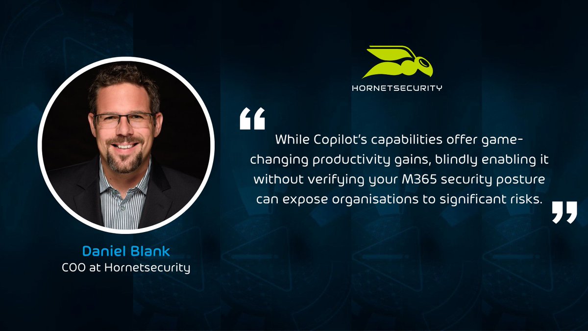 🚀 Microsoft Copilot is revolutionizing the workplace by automating tasks, boosting productivity, and enhancing collaboration. 

But without robust M365 security, your data could be at risk. 🔐 

Daniel Blank shares top security measures.

🔗 Read more:  cloud-awards.com/copilot-produc…