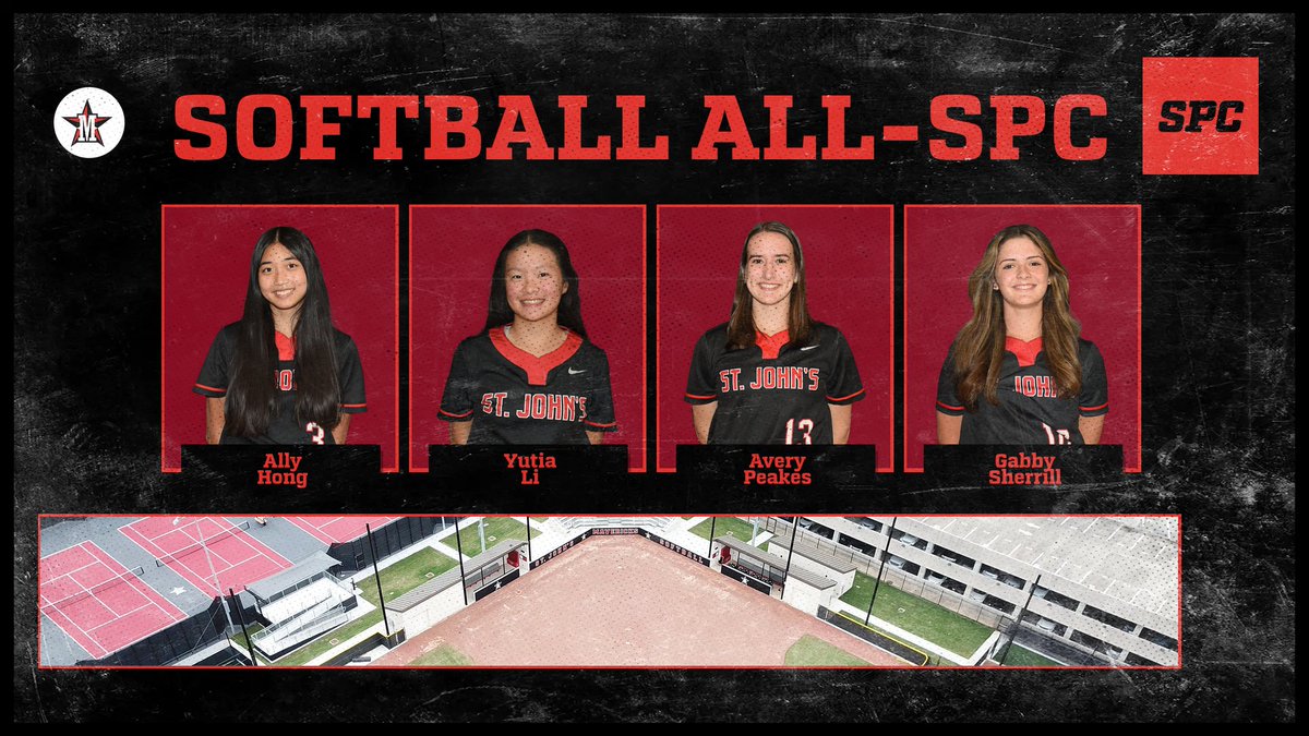 Congratulations to Ally Hong, Yutia Li, Avery Peakes, and Gabby Sherrill on earning All-SPC Honors in Softball! #GoMavs