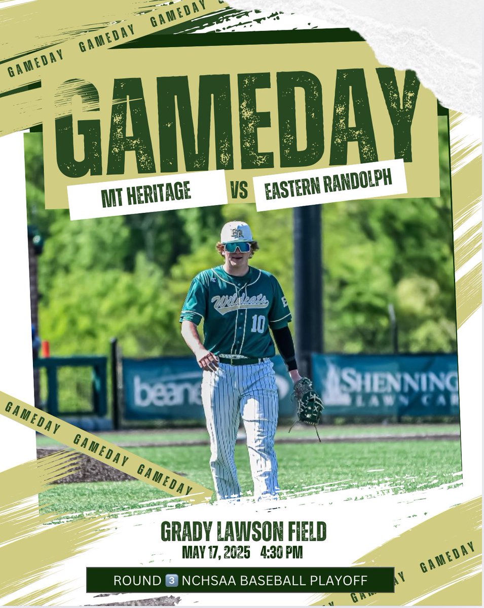 💥 ROUND 3️⃣ 💥

Wildcats are back in action today as we HOST Round Three of the NCHSAA Playoffs against #26 Mountain Heritage! 

🆚 Mount Heritage 
📍 McCrary Park
📆 May 13th, 2025
⏰ First pitch scheduled for 4:30pm 
⛅️ 75 Degrees 
🎙️ <a href="/SportsToneNet/">SportsTone.net</a>