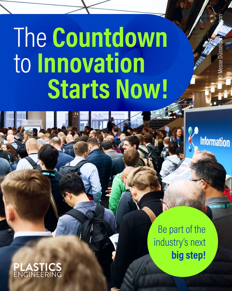 The Power of Plastics is here🌍Green. Smart. Responsible.
K 2025 is the world’s No. 1 trade fair for plastics &amp; rubber—live demos, running machines &amp; global innovation in one place!
📅 Oct 8–15, 2025
🎟️ Ticketshop now open bit.ly/Ticketshop_K_T…

#K2025 #PaidAd