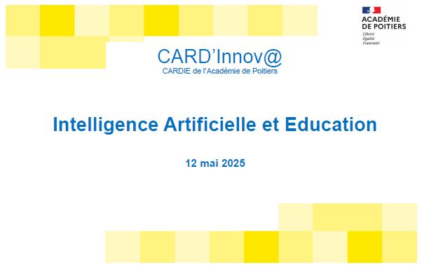 Le podcast du CARD'innov@ est en lgne sur le site du CARDIE : ww2.ac-poitiers.fr/cardie/spip.ph… Merci à tous les intervenants  !