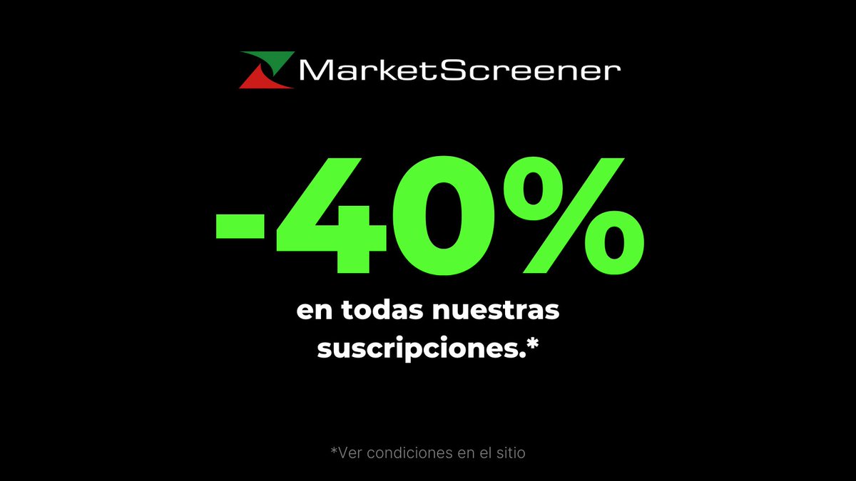 🔥 -40% 🎁 en todas nuestras suscripciones*
¡suscríbete!  👉 es.marketscreener.com/services/solut…
*Ver condiciones en el sitio
#noticias #trading #finanzas #negocios #marketscreener