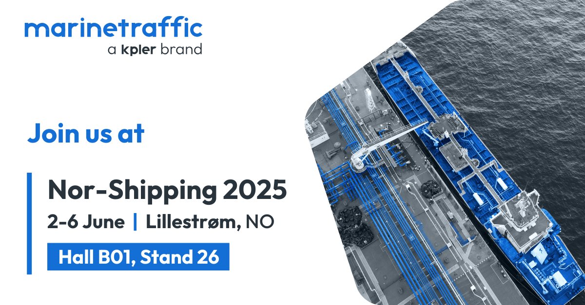 Join MarineTraffic at Nor-Shipping to discover how we help #maritime professionals mitigate risk, boost efficiency, and make smarter decisions in a fast-changing industry.

Explore the power of the world’s largest AIS network and see how MarineTraffic Inbox transforms workflows