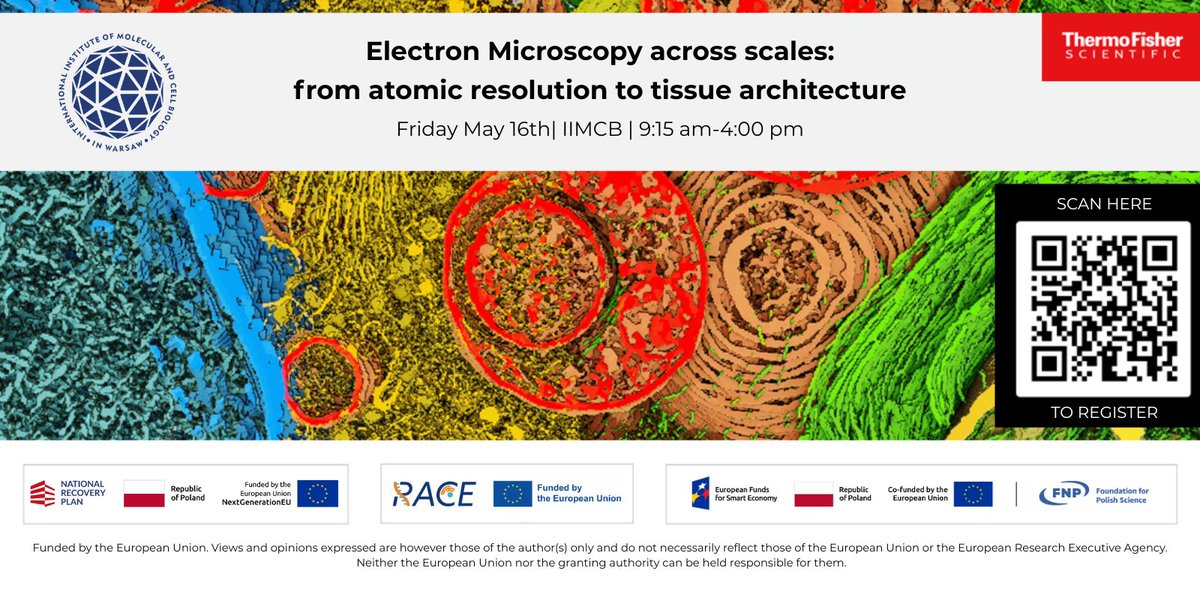 IIMCB, Warsaw, Poland (@iimcb_poland) on Twitter photo 🔬 Join us for a full-day event at IIMCB in collaboration with <a href="/thermofisher/">Thermo Fisher</a>. Discover the power of Glacios 2 Cryo-TEM & Hydra Bio Plasma-FIB. Agenda and details: bit.ly/4mkmWIS
#CryoEM #StructuralBiology <a href="/REA_research/">European Research Executive Agency</a> #INMOLCELL #FunduszeUE 🔬 Join us for a full-day event at IIMCB in collaboration with <a href="/thermofisher/">Thermo Fisher</a>. Discover the power of Glacios 2 Cryo-TEM & Hydra Bio Plasma-FIB. Agenda and details: bit.ly/4mkmWIS
#CryoEM #StructuralBiology <a href="/REA_research/">European Research Executive Agency</a> #INMOLCELL #FunduszeUE