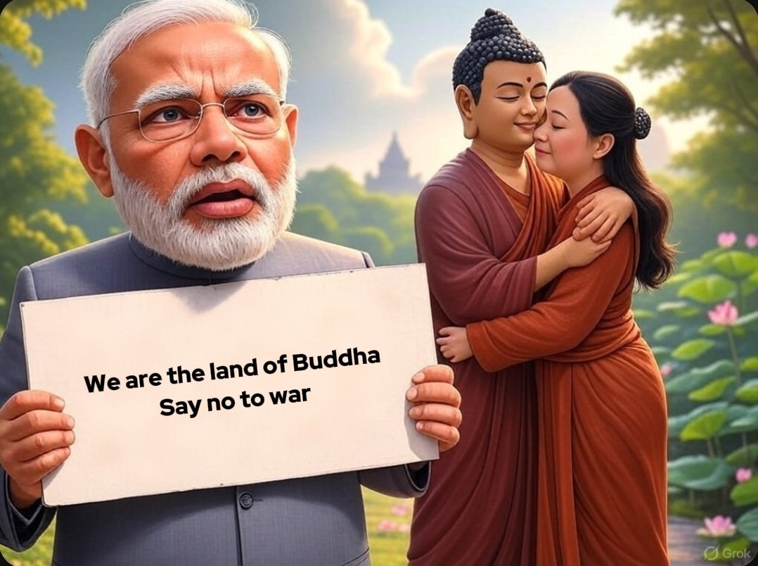 sacredrain's tweet image. Their slavish obsession with the heretic Buddha is exactly why the country is weak and soft.
Their flag flaunts a Buddhist symbol. Their state emblem? Buddhist. There’s even a Buddha statue sitting in the president’s residence. They throw taxpayer money at endless Buddhist…
