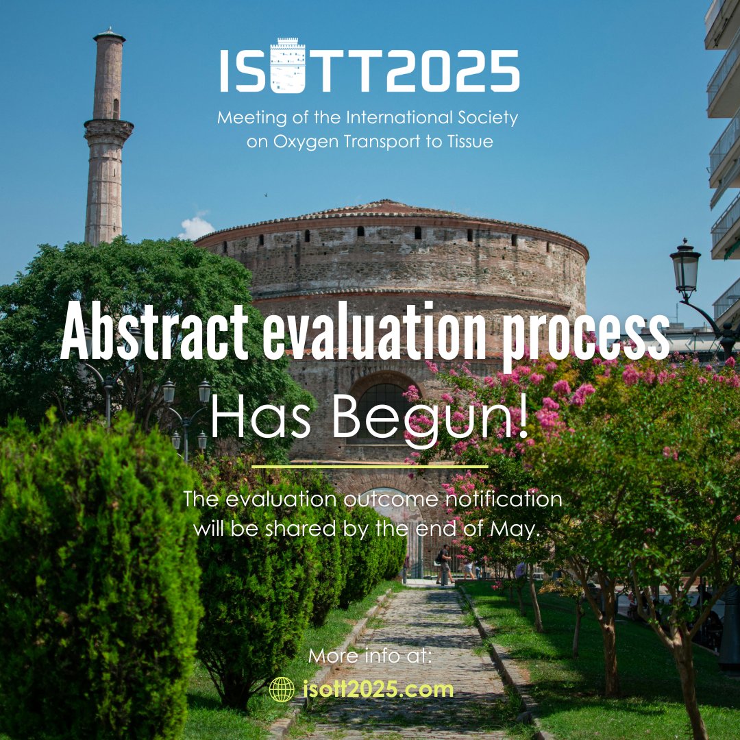 isott2025's tweet image. The abstract evaluation process for the #ISOTT2025 Meeting has already begun📑A total of 116 abstract submissions are being evaluated!
🔔Stay tuned for the outcome notification that will be shared by the end of May.
More info here: isott2025.com
