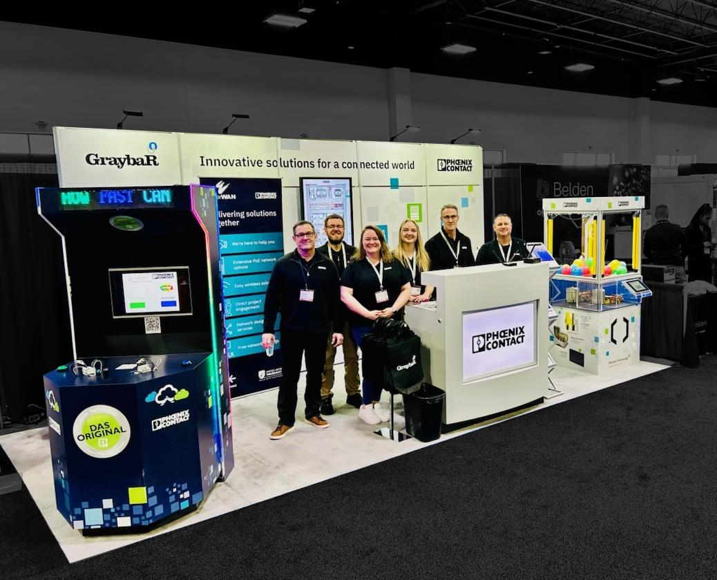 ExhibitStudios1's tweet image. We completed installation and dismantle services for @PhoenixContact at the @Graybar National Spring Conference in Denver. Their booth brought serious energy to the show floor—with custom games that drew a crowd.

#ExhibitStudios #ExceptionalSolutions #PhoenixContact #Graybar