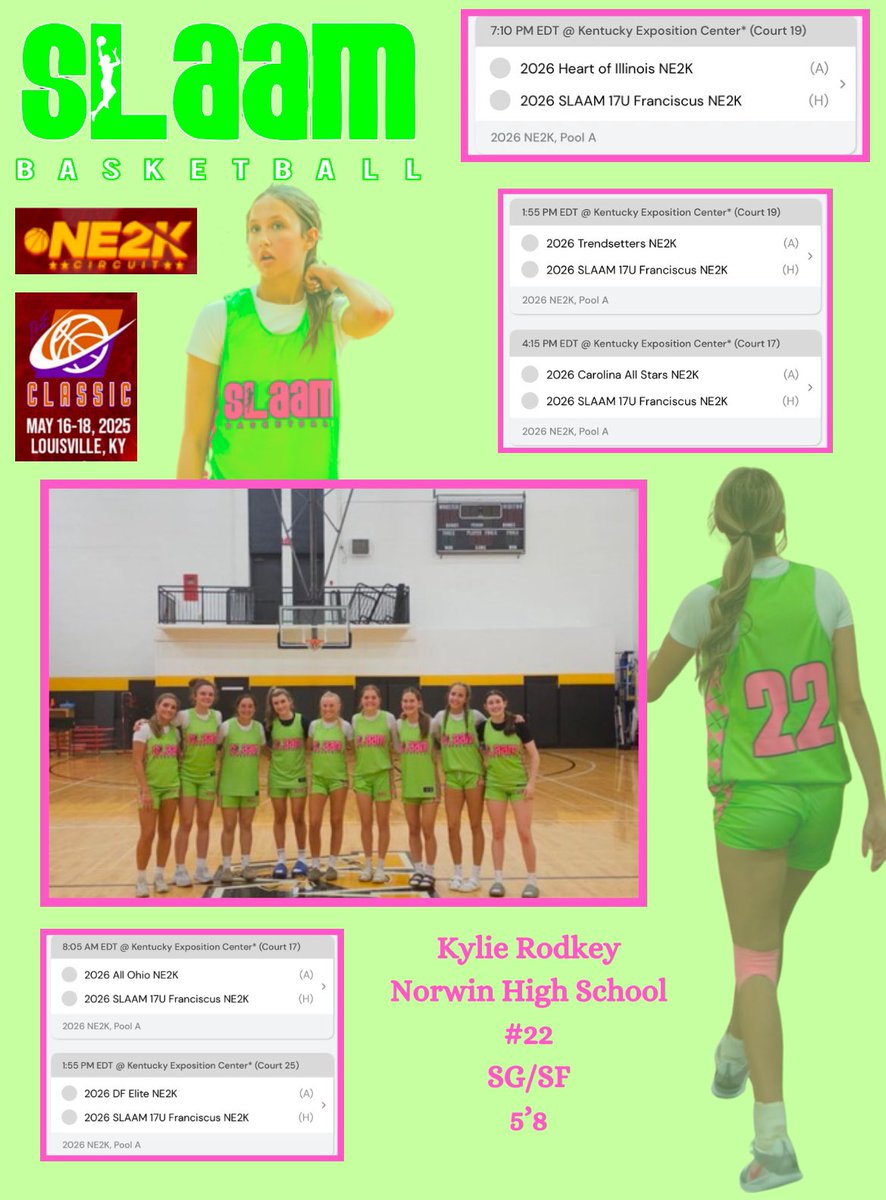Come check out me and my team play this weekend in Kentucky! <a href="/SlaamFran26/">SLAAM 26 Franciscus</a> <a href="/SLAAMBASKETBALL/">slaambasketball</a>