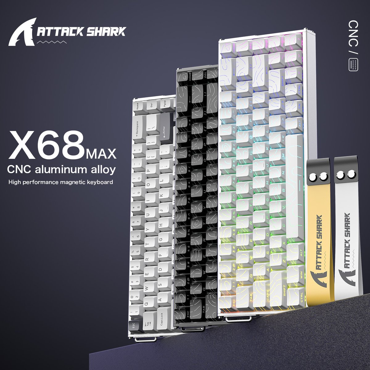 🔥 ATTACK SHARK X68MAX マグネティックスイッチキーボード — 近日発売！
X68HEのプレミアム進化版で、あなたのセットアップをアップグレードしましょう。