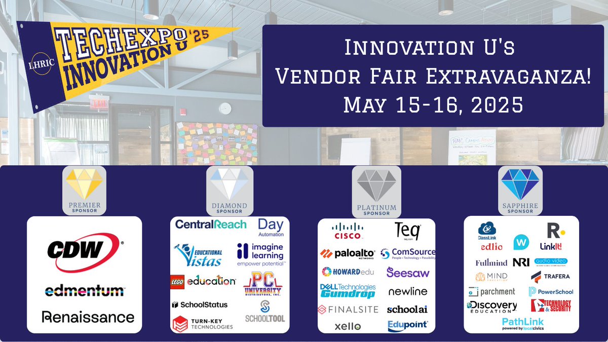 🛍️ Explore the Vendor Fair at #TechExpo25! Meet top EdTech vendors and discover innovative solutions for your classroom. Open to all! Register today: it.lhric.org/tech_expo #InnovationU