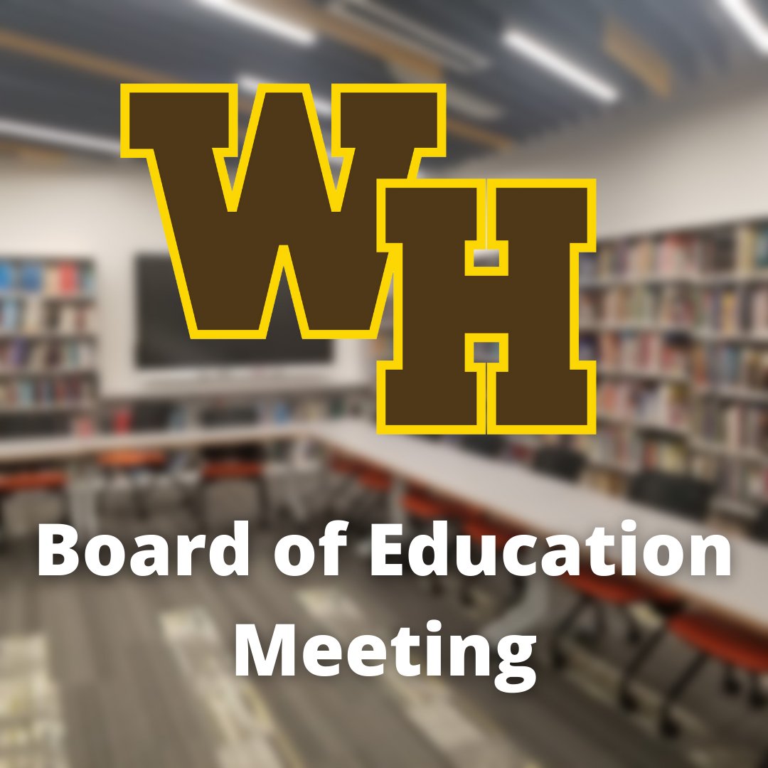 The Meeting of the Board of Education scheduled for Tuesday, May 13, 2025 at 7:00 pm will be held in person in the Learning Commons at Watchung Hills Regional High School and live-streamed via YouTube starting at 7:30 pm.
ow.ly/LNP150UC85X