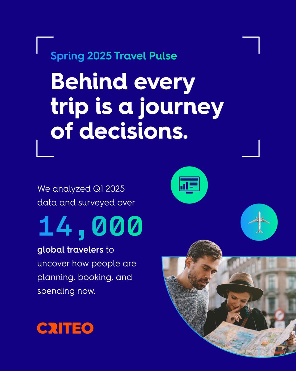 Let’s unpack what travelers are planning (and buying) this season.

 📈 Demand is strong
 💸 Budgets are tight
 🌍 Expectations are high

Read our latest report to get the insights straight from the source: bit.ly/4m5aCfc

#TravelMarketing #TravelTrends
