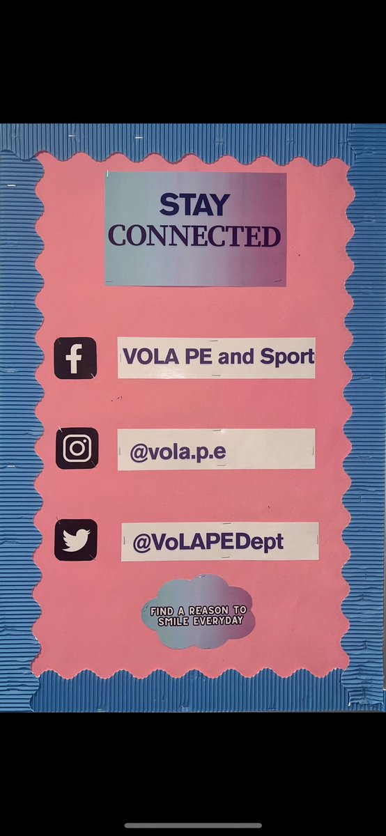 Stay connected to find out what’s going on in the  P.E department.🏅
Make sure to follow us on facebook, instagram and twitter for all information and update’s 🩵🩷