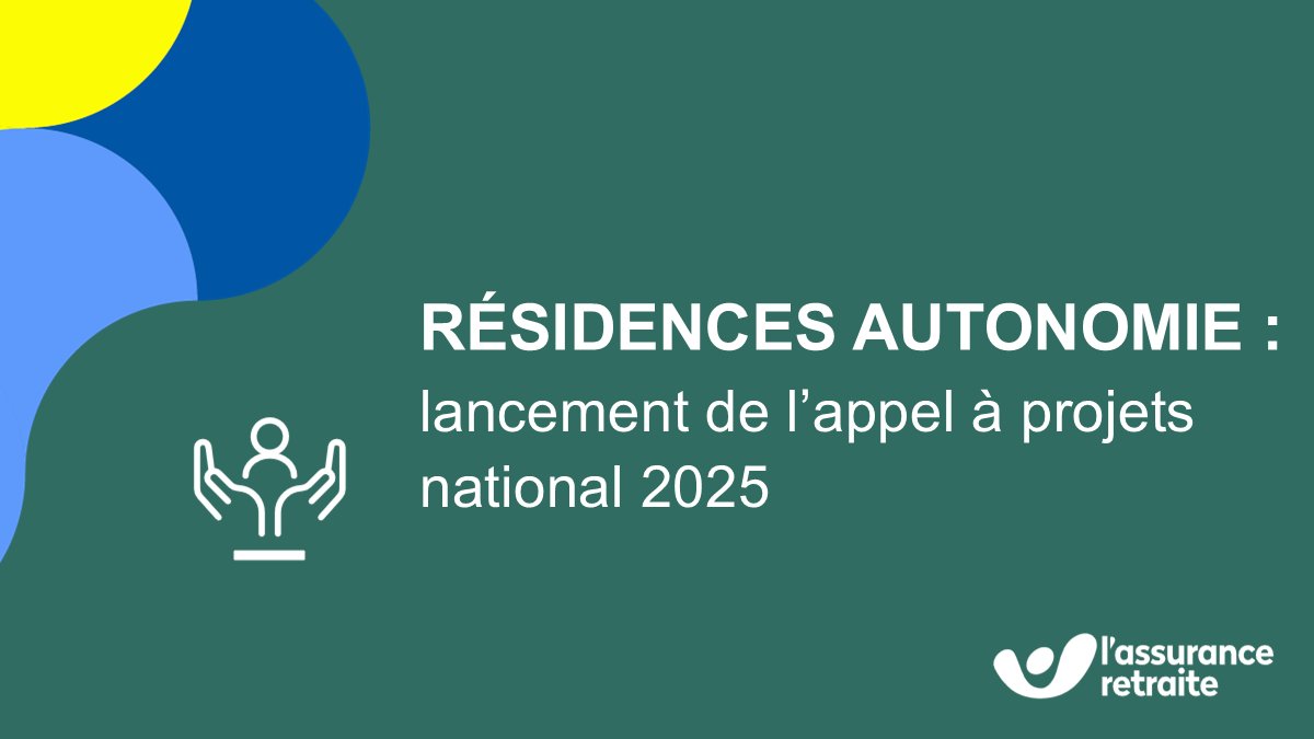 🏠 #LAssuranceRetraite lance un appel à projets national pour soutenir les porteurs de projets « résidences autonomie ».
Candidatures jusqu’au 30 mai 2025 👉 bit.ly/4j5t7yi

#Autonomie #BienVieillir