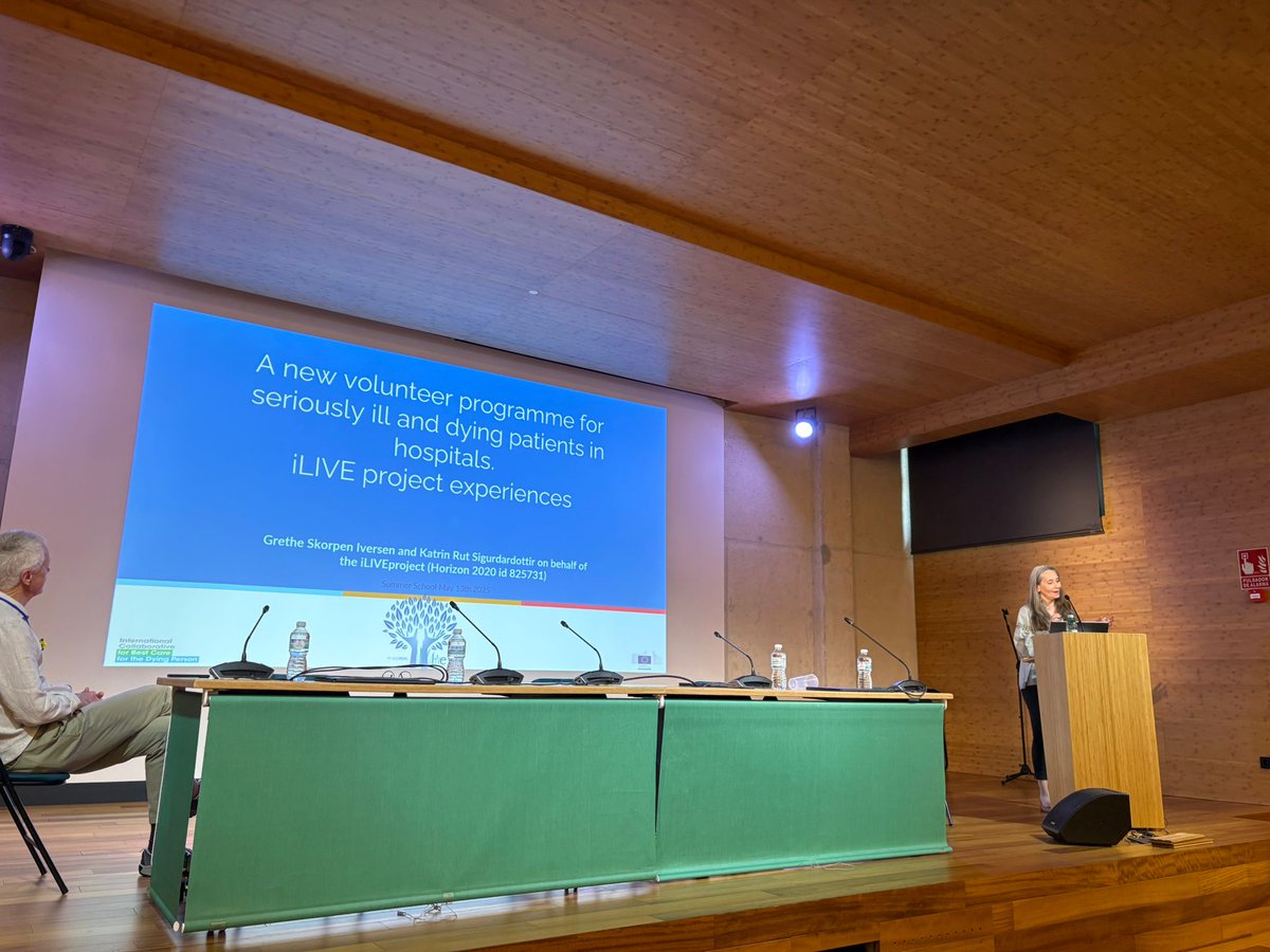☑ Data about our cohort study has been presented today in the Summer School of the <a href="/CareForTheDying/">Best Care for the Dying Person</a>  in <a href="/InstitutoCudeca/">Instituto Cudeca</a> 

➡ Patients in an end f life setting seek control and quality of life

👥 We also reviewed data about the positive impact of volunteers in #PalliativeCare