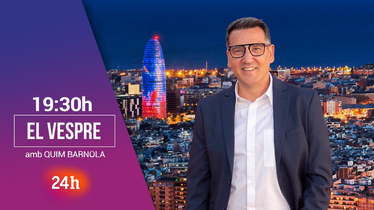 RTVE Notícies (@rtvenoticies) on Twitter photo 🌙 Aquest dimarts a #ElVespre:
🔸 Pacte per la Llengua
🔸 Els whatsapps de Sánchez a Ábalos
🔸 Assemblea general de Pimec
🎙️ <a href="/quimbarnola/">quimbarnola</a> analitza l'actualitat amb:
🗣️ <a href="/ImmaLucas/">Imma Lucas</a>
🗣️ <a href="/joanlopezalegre/">juan lopez alegre</a>
🗣️ <a href="/rafa_garrido2/">Rafa Garrido</a>
⏰ 19:30 h al #Canal24h 🌙 Aquest dimarts a #ElVespre:
🔸 Pacte per la Llengua
🔸 Els whatsapps de Sánchez a Ábalos
🔸 Assemblea general de Pimec
🎙️ <a href="/quimbarnola/">quimbarnola</a> analitza l'actualitat amb:
🗣️ <a href="/ImmaLucas/">Imma Lucas</a>
🗣️ <a href="/joanlopezalegre/">juan lopez alegre</a>
🗣️ <a href="/rafa_garrido2/">Rafa Garrido</a>
⏰ 19:30 h al #Canal24h