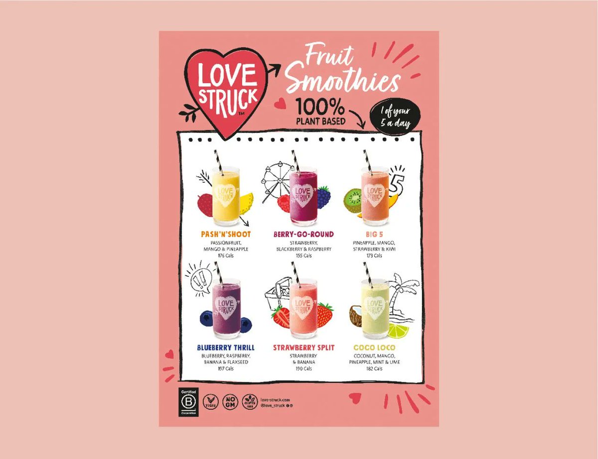 🌞Have you tried one of the deliciously refreshing fruit smoothies we offer in the Studio? With a range of fruit based flavours to choose from, they're perfect on a summers day.