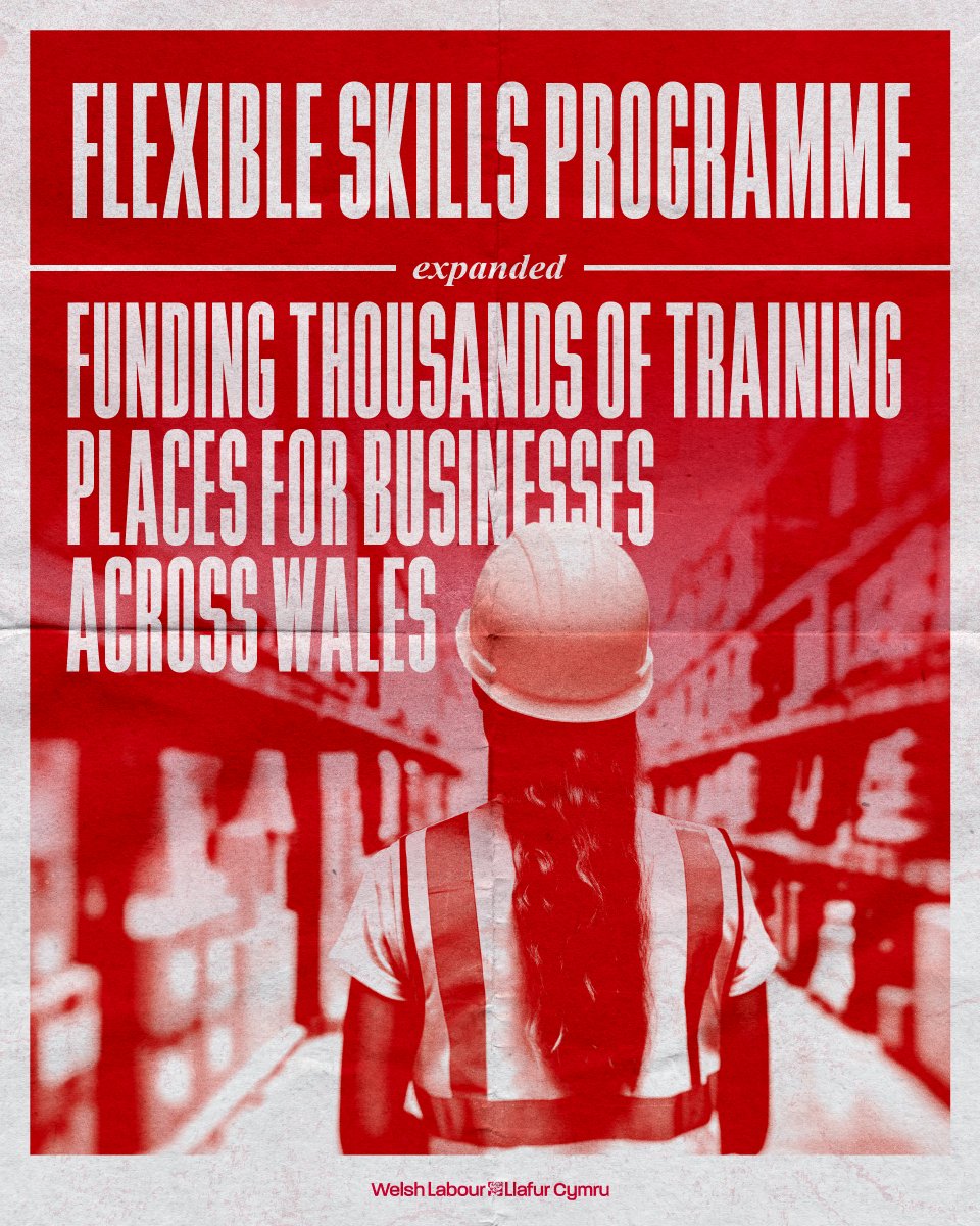 Your Welsh Labour Government is investing in workers and businesses in Wales, by expanding the Flexible Skills Programme.