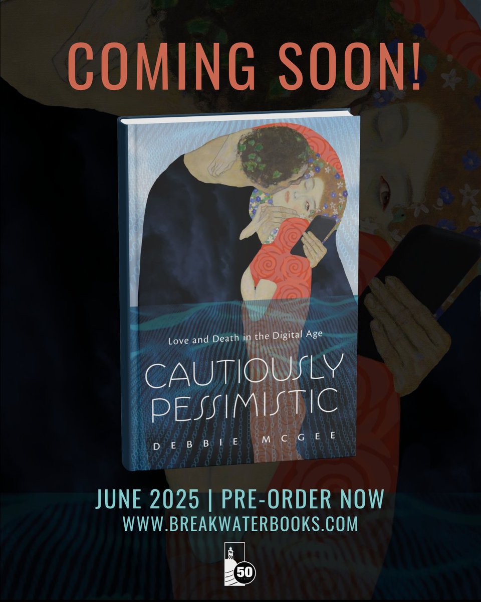 COMING SOON to Breakwater Books: an intimate memoir about death, unlike anything you've read before.

CAUTIOUSLY PESSIMISTIC by Debbie McGee is one woman’s personal account of her husband’s death and what it means to die in the public eye.

Pre-order now! breakwaterbooks.com/products/cauti…