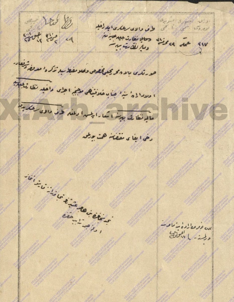 وثيقة بخصوص التدابير التي ستُتّخذ ضد اعتداءات عشيرة #بني_هاجر الواقعة في سنجق نجد على ناحيتي عسير والقطيف