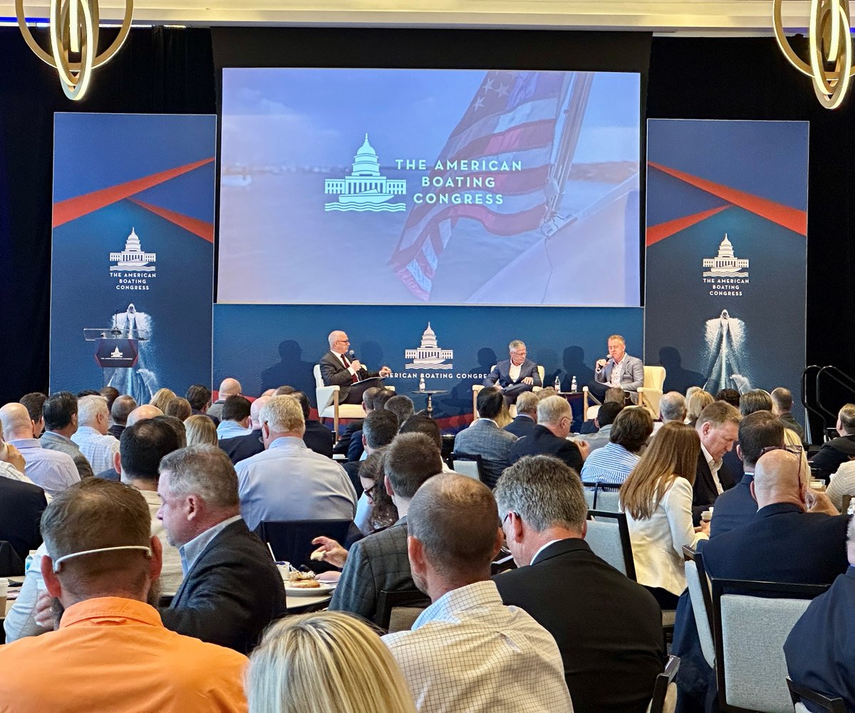 National Marine Manufacturers Association (@therealnmma) on Twitter photo This morning NMMA CEO <a href="/FrankHugelmeyer/">Frank Hugelmeyer</a> kicked off the first full day of ABC 2025 with a discussion with Brett McGill, Marine Max President & CEO and Bryan Redmond, Suntex Marinas CEO and Co-founder.
The chat was followed by regulatory panel discussion focused on how the This morning NMMA CEO <a href="/FrankHugelmeyer/">Frank Hugelmeyer</a> kicked off the first full day of ABC 2025 with a discussion with Brett McGill, Marine Max President & CEO and Bryan Redmond, Suntex Marinas CEO and Co-founder.
The chat was followed by regulatory panel discussion focused on how the