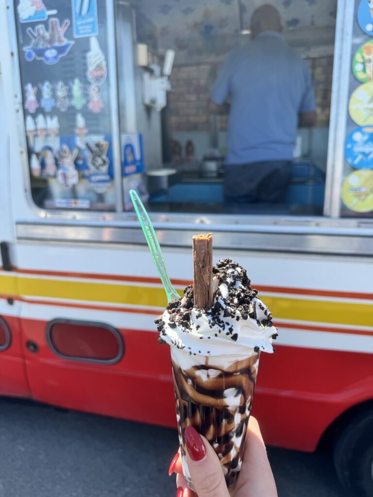 What better way to get through a hot summer’s day at the office than a surprise visit from the ice cream van! Karen even got behind the wheel – She really 'scooped up' the chance to drive! 😄🍦
Thank You to Nino’s of Rhos!
#NorthWales #SecureYourBusiness #LookingAfterYourTeam
