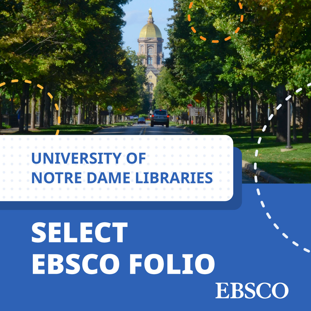 EBSCO (@ebsco) on Twitter photo Big news: The @HesburghLib at <a href="/NotreDame/">University of Notre Dame</a> is adopting <a href="/FOLIO_LSP/">FOLIO-Open Libraries</a> as its new library system, with support from our #EBSCOFOLIO team.
Welcome to the FOLIO community, Notre Dame!
Keep reading: m.ebsco.is/uins0 Big news: The @HesburghLib at <a href="/NotreDame/">University of Notre Dame</a> is adopting <a href="/FOLIO_LSP/">FOLIO-Open Libraries</a> as its new library system, with support from our #EBSCOFOLIO team.
Welcome to the FOLIO community, Notre Dame!
Keep reading: m.ebsco.is/uins0