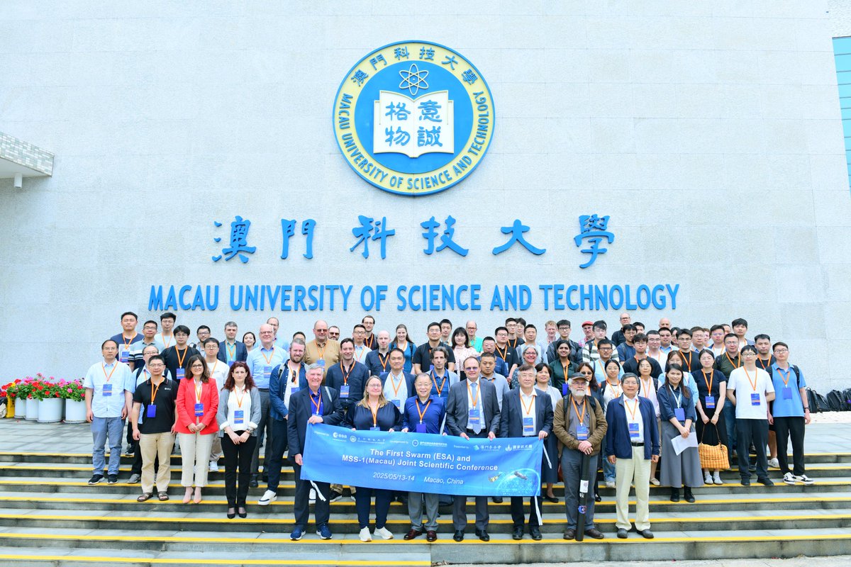 Nei hou! 👋

Today we kicked off an incredible two days of collaboration, science, and innovation between the missions of Swarm and Macau Science Satellite-1.

Together, these two missions bring out the best in our ability to understand the deepest mysteries of Earth 🌍🌏🛰️🧲

🧵