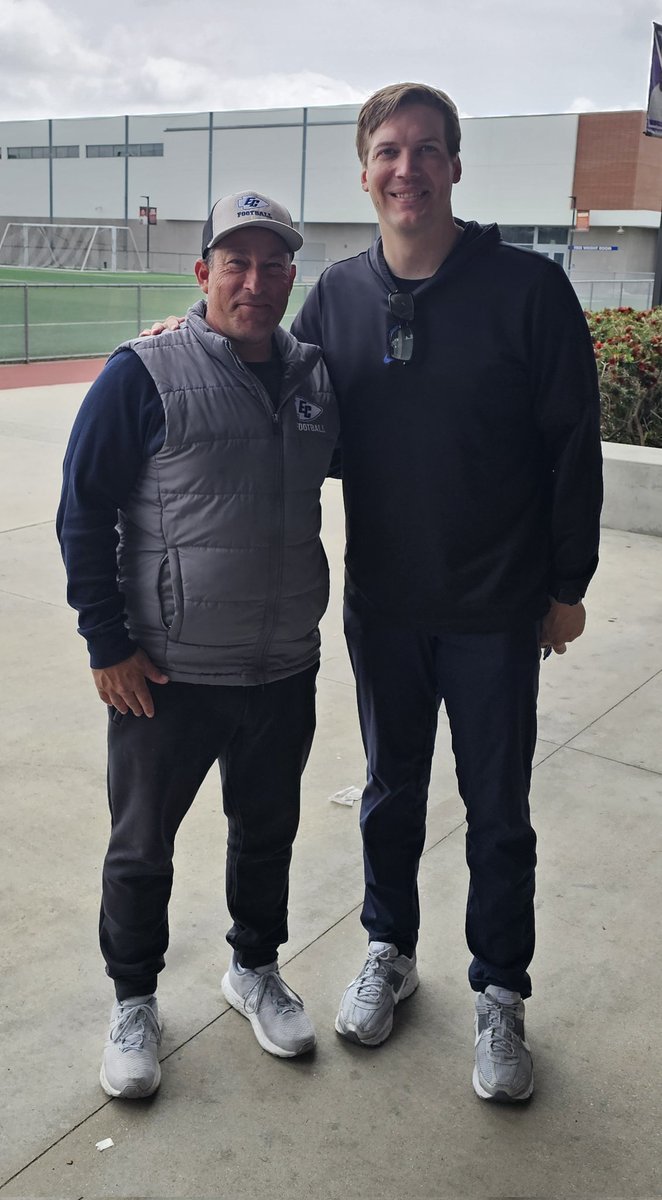 Boise State in the house! Co-Offensive Coordinator Matt Miller <a href="/2mattmiller/">Matt Miller</a>