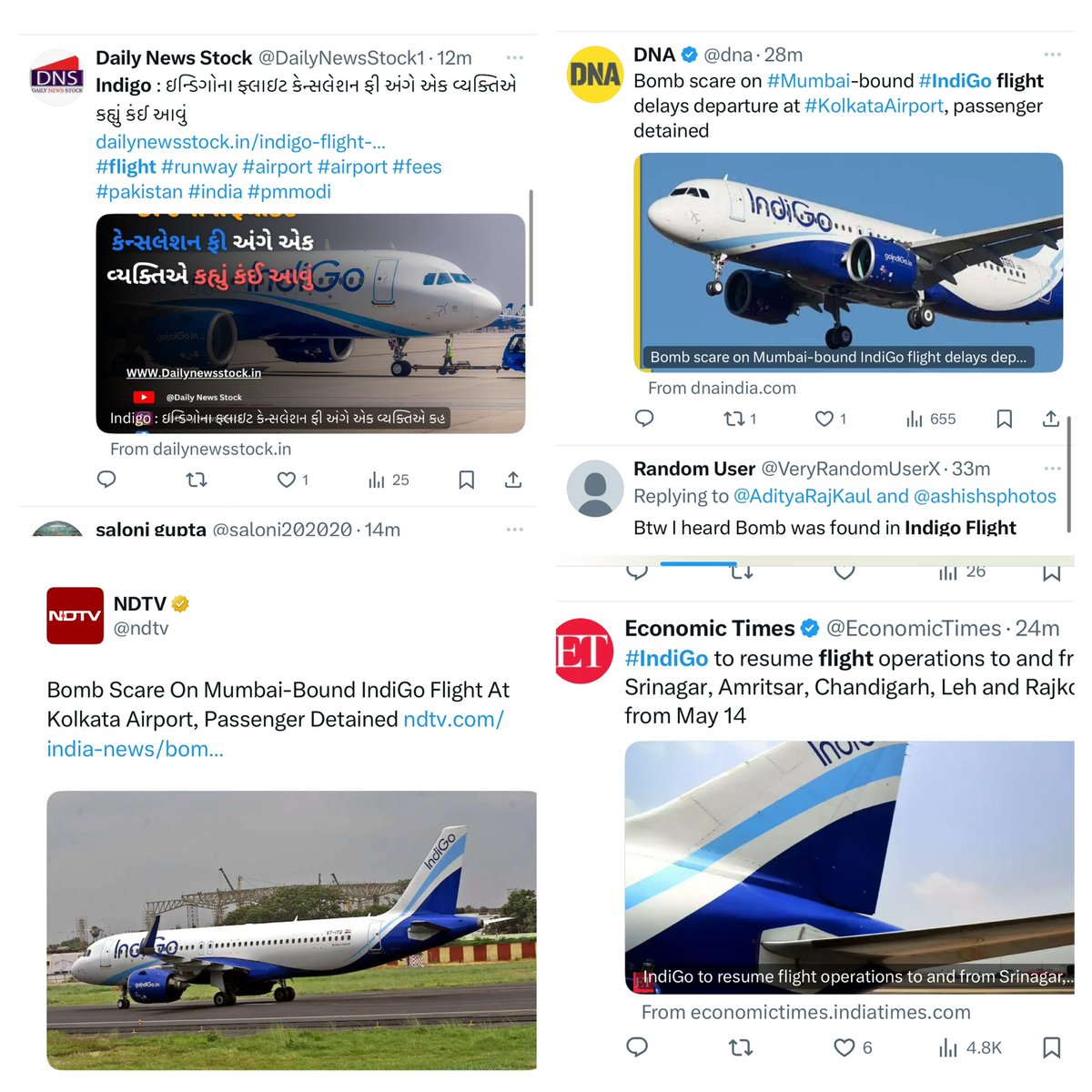 SyeedZaadi_'s tweet image. بھارت میں اس وقت شدید خوف ہ حراس ہے کبھی خوف سے اسٹیڈیم خالی کراتے ہیں تو کبھی ائر پورٹس 
آج بھی بھارتی ائر لائن کو بم سے اٹھانے کی افواہ پھیلائی گئی ۔ 
کہاں ہے۔ بھارتی سرکار اور ابھی تک دھمکیاں دینے والوں یا ای میل کرنے والوں کو گرفتار کیوں نہیں کیا گیا؟؟ 
#pzchat #NuclearLeak