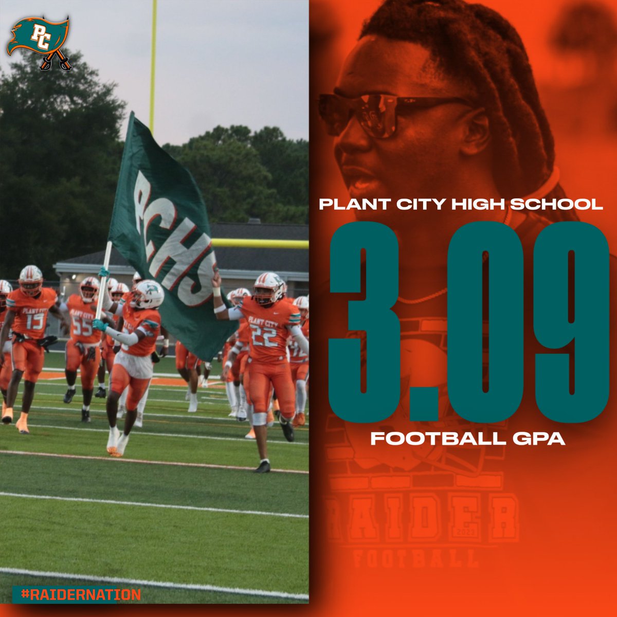 Congrats to the Football Raiders for handling business in and out of the classroom. It's not easy being a Student-Athlete. It is some we take serious. Setting kids up to be better on and off the field. Everything matters. #RaiderrNation #IttyBitty #PlantCity