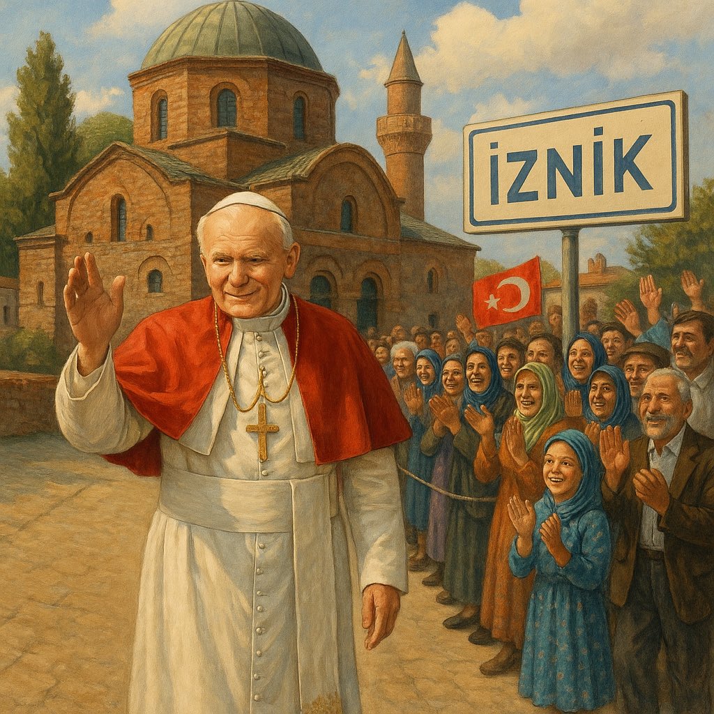 🔴 Tesadüf Yoktur 

Papa XIV. Leo: "İznik'e gitmeye hazırlanıyorum."

1924 yılında Mustafa Kemal Atatürk’ün "Türkiye’nin dini ve milli egemenliğine gölge düşürülmesine izin verilmeyeceği" gerekçesiyle İznik’te yapılmak istenen büyük Ortodoks ayinine izin vermediği ortaya çıktı.