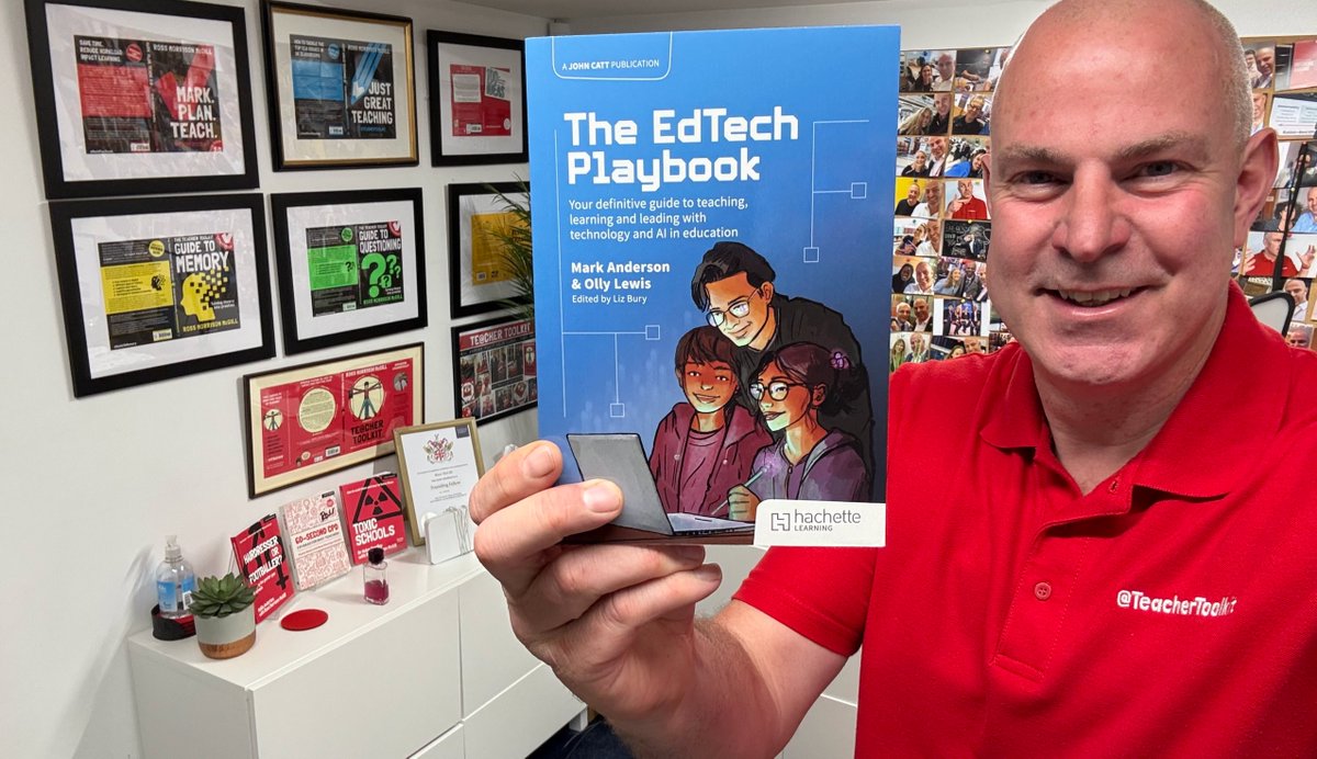 Great to get my hands on a copy of The Edtech Playbook, written by two experienced experts in the field; Mark Anderson and Olly Lewis. 

It's not the hardware or the software, it's the strategy that matters most! Amen.