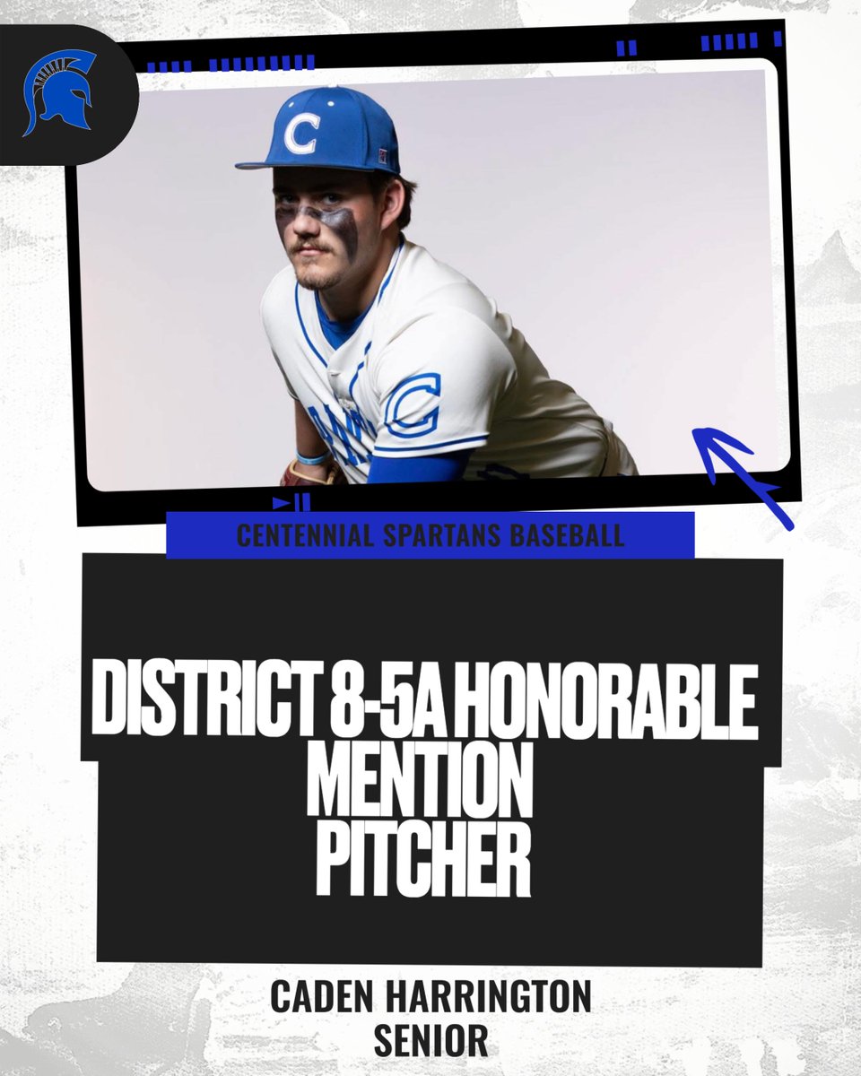 District 8-5A Honorable Mention Pitcher
Senior Caden Harrington

Congrats Caden!!