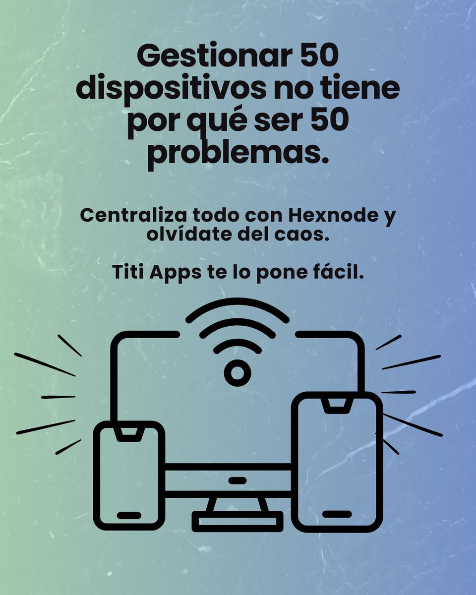 TiTiApps's tweet image. Tu empresa gestiona laptops, móviles o tablets sin control real?
Con Hexnode + Titi Apps puedes centralizar todo: apps, seguridad, ubicación y más, desde una sola consola.
Agenda tu demo gratuita: zurl.co/ZUVBK
#Hexnode #TitiApps #Ciberseguridad #MDM