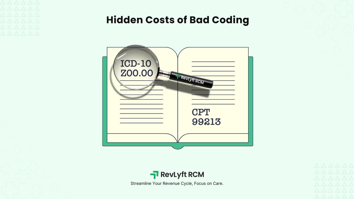RevLyftRCM's tweet image. 🧾 Bad coding = denied claims, lost revenue.
RevLyft RCM helps keep your coding clean & claims moving.
📞 Call us: 425-384-3303
#RevLyftRCM #MedicalBilling #AccurateCoding