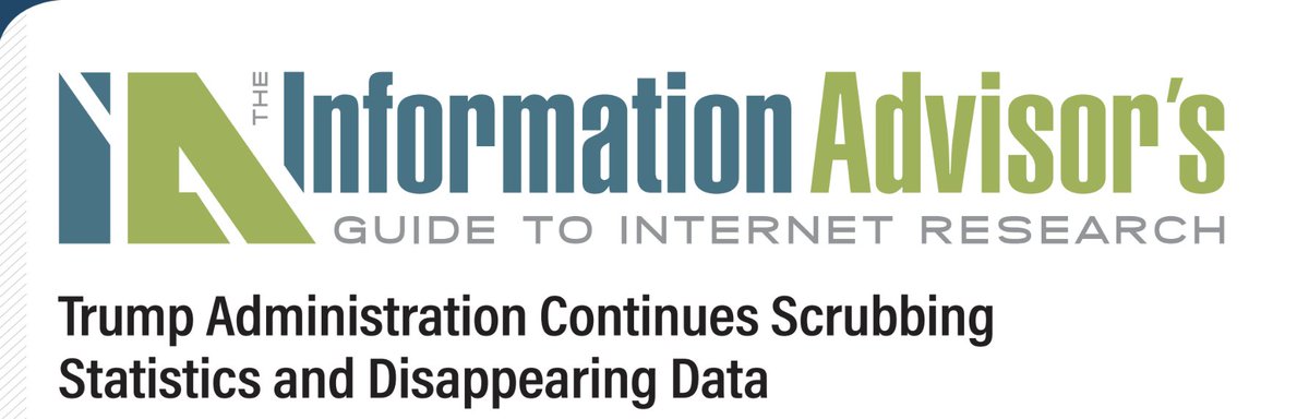 LibPubs's tweet image. Federal data is disappearing--tools removed, definitions changed, and vital stats on race, gender &amp;amp; climate erased. Librarians &amp;amp; researchers: here&apos;s what&apos;s happening and where to find what&apos;s lost.  #DataSuppression #LibrariesForTruth #OpenData ow.ly/5loZ30sMprZ
