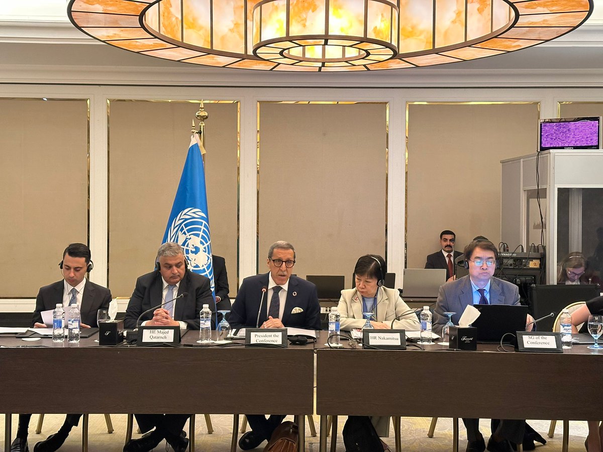 l’Amb Hilale a souligné que la vision des members de la Conférence, ambitionne de transformer le Moyen-Orient, d'une région marquée par la course aux armements, en un véritable espace de développement et de prospérité, avec l'émergence d'un nouveau paradigme régional où la