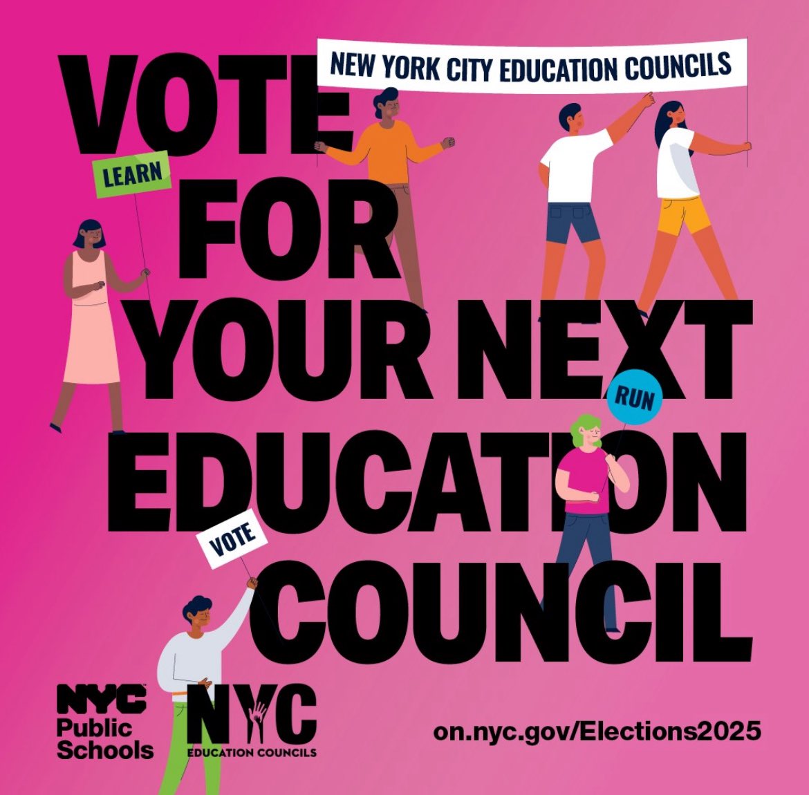 ebottcher's tweet image. The @NYCSchools #CCEC elections are still open! Your voice matters more than ever. 🗳️

The deadline to cast your #vote is TONIGHT, May 13, 2025.
Learn more at: on.nyc.gov/Elections2025