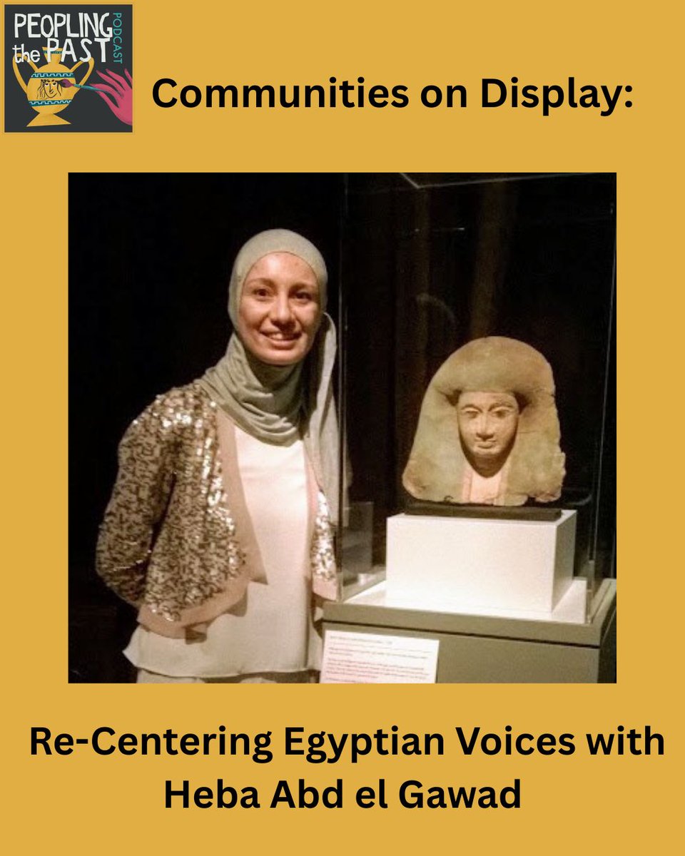 On today’s new #PeoplingPodcast, we are joined by the wonderful Dr. Heba Abd el Gawad to discuss the legacies of colonialism in the field of Egyptology, and the importance of community-based research in anti-colonial action. Listen in here: peoplingthepast.com/2025/05/13/pod…