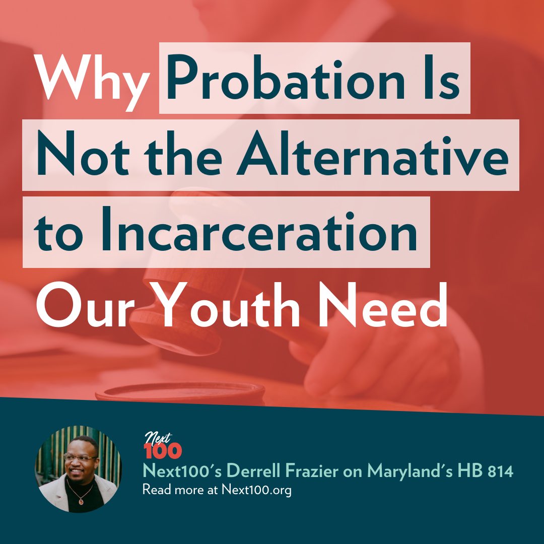🚨New from <a href="/TheNext100/">Next100</a>’s <a href="/DerrellFrazier/">Derrell Frazier</a>: “Probation Is Not the Alternative to Incarceration Our Youth Need.”

In this powerful commentary, Derrell makes the case for investing in community-based, healing-centered alternatives to probation.
thenext100.org/why-probation-…