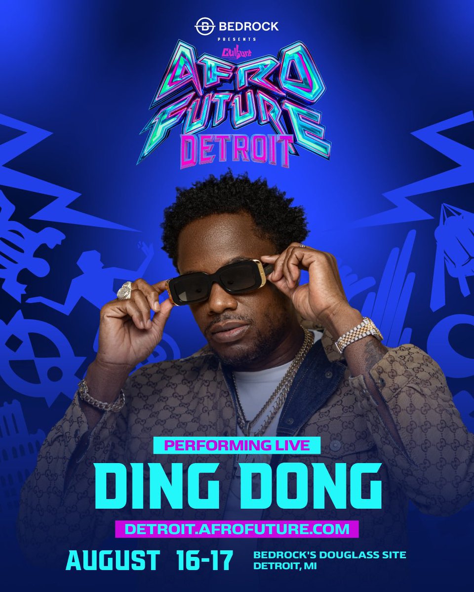 Afrofuture's tweet image. We need all the ravers to the front when @DingDongRavers brings the Jamaican massive to the AfroFuture Detroit main stage. Fling yuh shoulder if youβre ready to dance! π―π²πΊπΎ
detroit.afrofuture.com ππ«