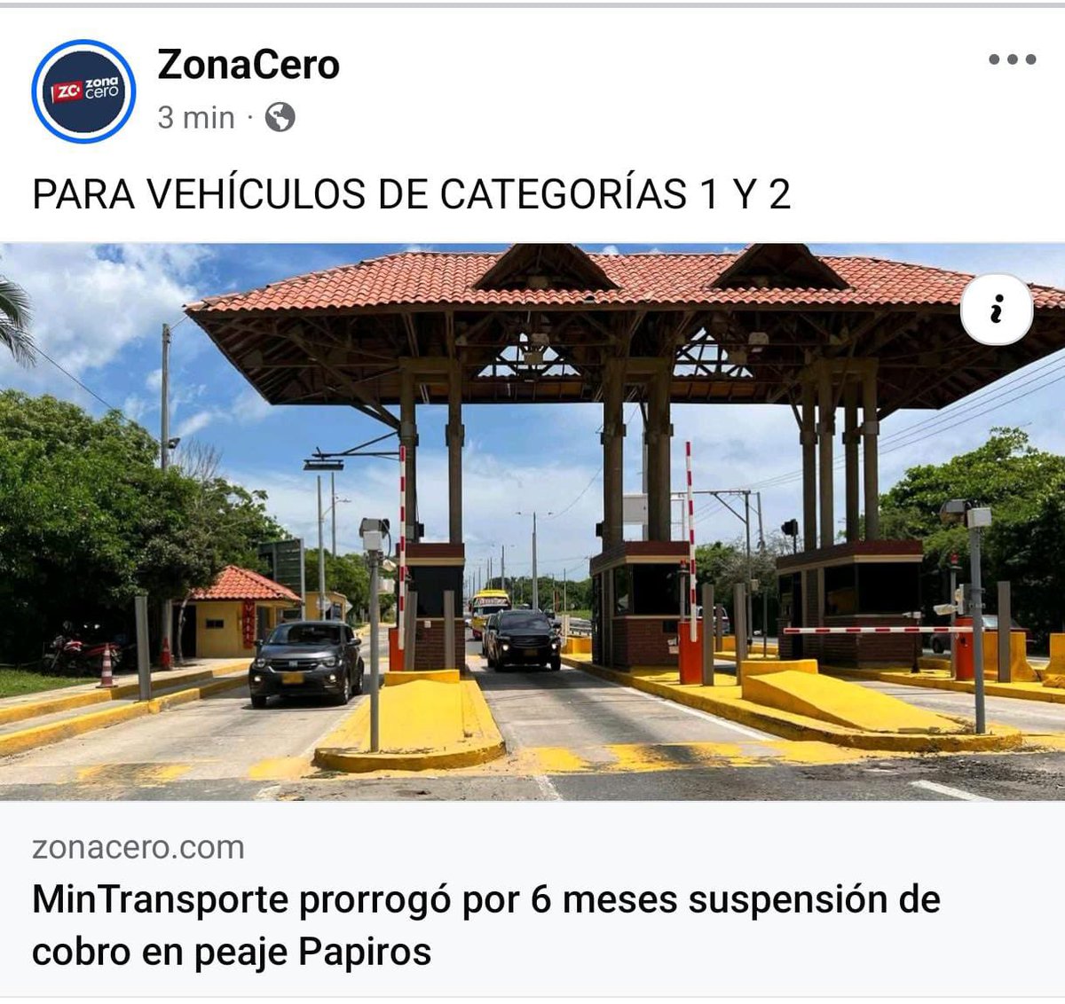 6 meses de no cobro en #PeajePapiros