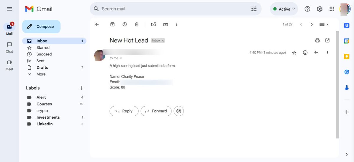 Sonwa127's tweet image. I automated lead scoring in Zoho CRM using n8n to prioritize high-value leads for a business.

Tools used are @n8n, Zoho CRM, Google Forms, and Gmail.
The next thread is about the importance of this workflow.
#BuildInPublic #IndieHackers #OpenSourceTools #TechTwitter #LowCode