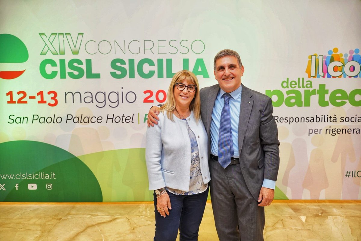 Cisl Sicilia (@cislsicilia) on Twitter photo . <a href="/leonardolapiana/">leonardo la piana</a> è stato riconfermato segretario generale Cisl Sicilia al termine del congresso svoltosi il 12 e il 13 maggio a Palermo e concluso dalla segretaria generale della <a href="/CislNazionale/">CISL Nazionale</a> Daniela Fumarola . <a href="/leonardolapiana/">leonardo la piana</a> è stato riconfermato segretario generale Cisl Sicilia al termine del congresso svoltosi il 12 e il 13 maggio a Palermo e concluso dalla segretaria generale della <a href="/CislNazionale/">CISL Nazionale</a> Daniela Fumarola