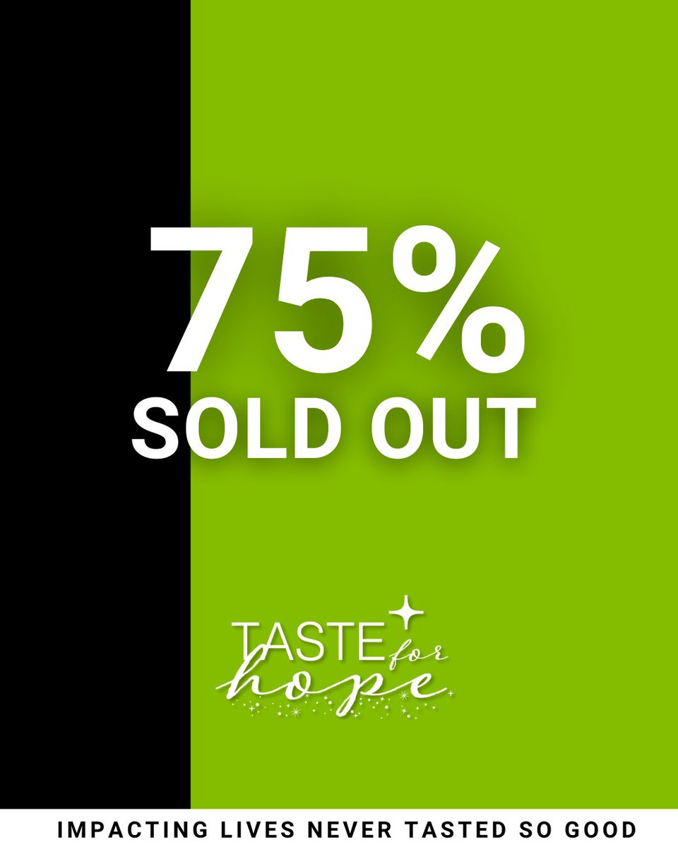 75% SOLD! Get your Taste for Hope Tickets - before they're gone! 

You’ll want to be there on June 3rd for an unforgettable night of food, fun, and fierce competition at Ottawa’s favourite foodie event of the year! 

Buy tickets at tasteforhopesgh.ca